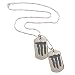 Men Style Stylish New Design Dog tag Silver Stainless Steel Rectangle Pendent For Men And Women RS.299.00