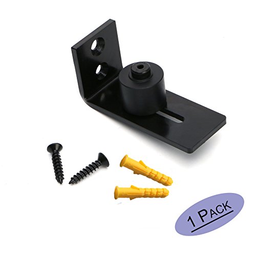 Negro puerta corrediza de granero guía inferior – goldenwarm DG03 ajustable canal suelo de pared para estancia Roller Door Hardware