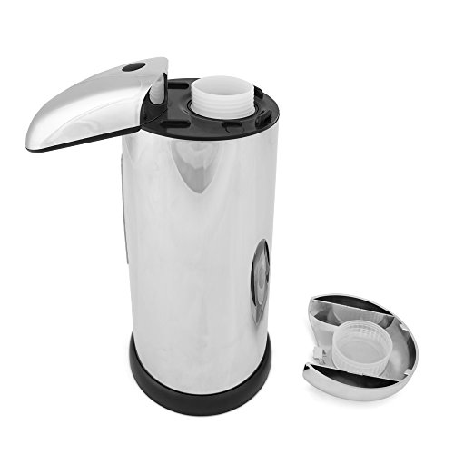 iHomeSet Automatischer Seifenspender/ Desinfektionsspender aus Edelstahl, kompakt, berührungslos, mit einer Hand bedienbar, für Badezimmer und Küche - 3