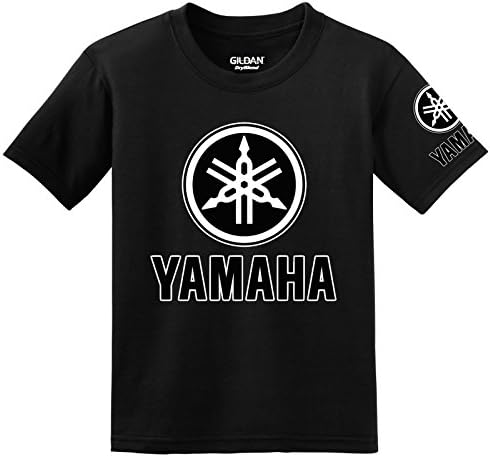 YMYG Yamaha Logo With Sleeve T-Shirt, X-Large Black