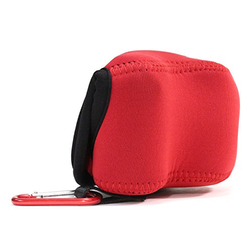  Ultra Light   N  opr  ne Sac Camera Case MegaGear  avec Mousqueton pour Nikon 1 J4  Nikon 1 J5 avec 10-30mm  Rouge 