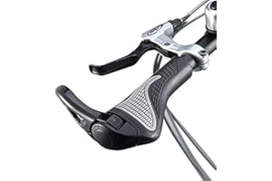 DIYARTS 1 Paire Poignées Guidon pour Vélo Bike Mountain Mountain VTT Ergonomiques pour La Plupart des Vélos Deux Couleurs en Option Noir/Blanc