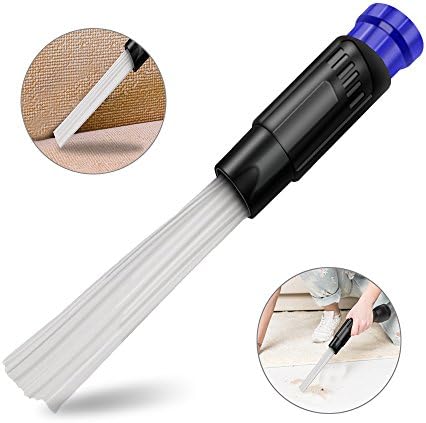 Qoodus Dust Brush Cleaner Dirt Remover Universal Vacuum Attachment with Suction Tubes Access to Anywhere for Air Vents, Keyboards, Drawers, Car, Plants