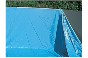 PISCINEO Liner 50/100 Piscine Hors Sol Ovale 7.30x3.70m H 1.20/1.32m Overlap