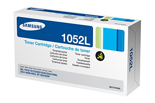 Samsung MLT-D1052L/ELS Original Toner (inkl. Trommel, Hohe Reichweite, Kompatibel mit: ML-1910/1915/2525/2525W/2540/2545/2580N SCX-4600/SCX-4623F/SCX-4623GN/SF-650) schwarz - 3