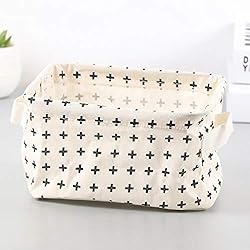 CAOLATOR-Panier de Rangement à La Maison Boîte de Rangement de Bureau Organiser Les Unités De Stockage - Pliable - Lin