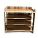Produktbild Büro Organizer Schublade, Lommer DIY 4 Schicht Holz Schreibtischorganizer Desktop Document Holder Tisch Organizer Set Datei Organizer Desktop Organizer für Schlafzimmer und Büro (Dunkles Holz)
