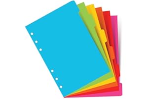 ‎FILOFAX Filofax A5 Brights Register mit 6 Blanko-Registern.