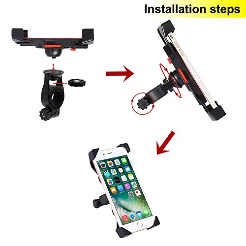 Supporto Bici Smartphone - Porta Telefono Moto Universale per il Manubrio della Bici