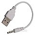 Produktbild Original AKTrend® USB Kabel Ladekabel Ladegerät Netzteil Datenkabel 3,5 mm Klinkenstecker für Apple ipod Shuffle 1G 2G 3G 4G 1 Generation 2 Generation 3 Generation 4 Generation weiß 3.5 Klinke