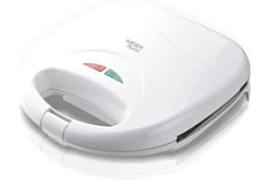 HAEGER PANINI - Sandwichera con 750W de Potencia - Placa Antiadherente, Placa Grill, Apagado automático, protección contra sobrecalentamiento