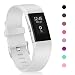 Produktbild Für Fitbit Charge 2 Armband, Mornex Original Ersatzarmband Sport Fitness Watch Band Small, white