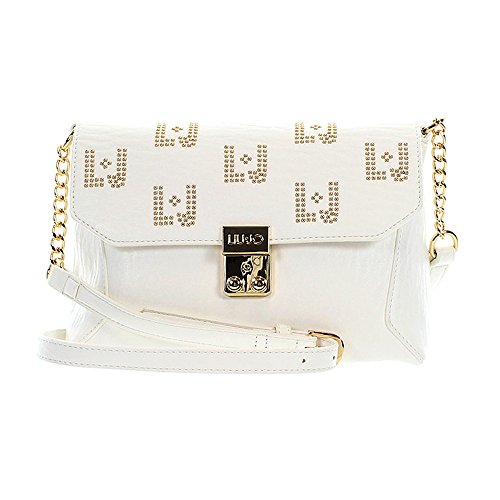 Preisvergleich Produktbild Liu Jo Umhängetasche Iraclia Logo LJ weiß 23cm
