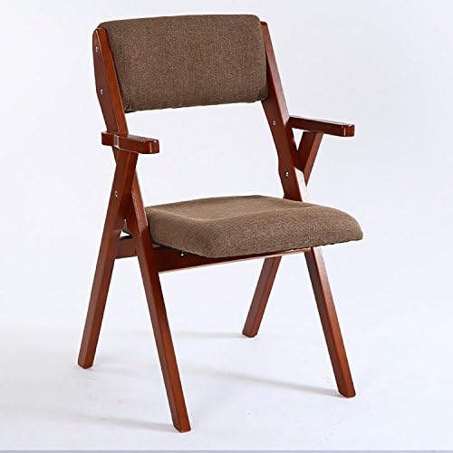 JHZY Wood Folding Chairs Solid Wood Dining Chair Folding Leisure Cloth Chairs Modern Nordic Modern Backrest Tables And Chairs Chair folding ( Color : 3# )
