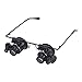 Produktbild SEJNGF Brille Lupe Für Senioren Lesen Lupe Okulare Augenmasken Mit LED Vergrößerung (20X),Black