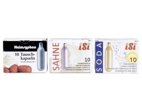 Trabo Confezione 10 bombolette per seltz 17 Utensili da Cucina