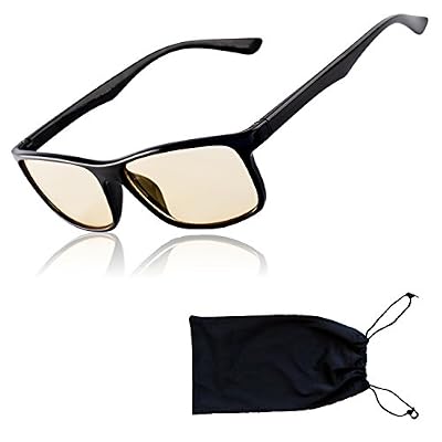 Top Life Lunettes Anti Lumière Bleue - Protégez Vos Yeux Avec Style - Monture California Noire Idéale Pour Le Bureau Et Les Lieux Publics - Filtre 70% De La Lumière Bleue Des Ecrans (Ordinateur, Smartphone, Tablette, TV) Et Limite La Fatigue Visuelle