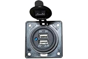 BCE CBE BERKER - Toma 2 USB de empotrar 12 V para autocaravana BMP2USB
