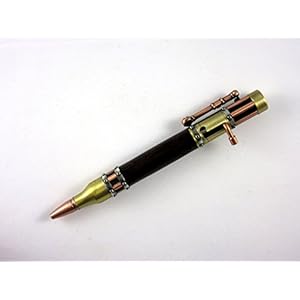 Unikat: handgedrechselter Kugelschreiber mit Bajonett-Mechanik Modell 