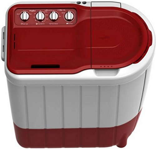 Whirlpool 7 kg Semi-Automatic Top Loading Washing Machine (SUPERB ATOM 7.0, Coral Red, TurboScrub Technology)