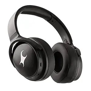 Fastrack Reflex Tunes FO1BKB01 Wireless Bluetooth Over The Ear Headphone with Mic (Black)