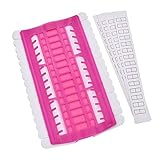 Las ventanas individuales sobre cada gancho son ideales para la identificación del número de color y / o para sostener agujas por hilo.