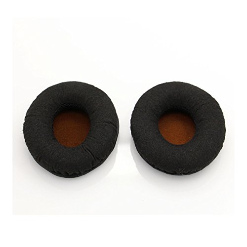 Preisvergleich Produktbild Ersatz-Samt-Ohrpolster für Sennheiser Momentum On Ear-Kopfhörer / Samt-Ohrpolster / Ohrpolster / Ohrmuscheln / Ohrpolster / Ohrpolster Ersatzteile (schwarz)