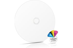 NATUREINKS 10 pieces Verbatim Full White Printable Dual Double Layer DVD+R 8x 8.5GB DL Blank Discs 43667 in plastic sleeves MKM 003 dye