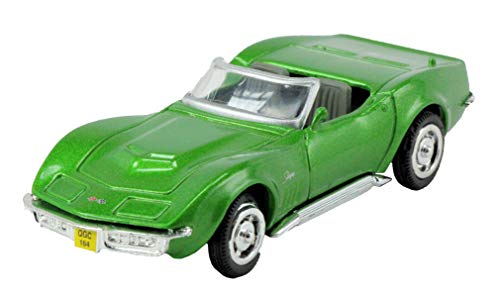 New Ray 1:43 Diecast 1969 Corvette Stingray Convertible In Green - All American City Cruiser Collection