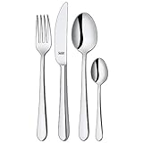 Das Besteckset Midi hat eine glatte, schlichte Form mit weichen und harmonischen Linien und passt dadurch zu jeder Tischkultur