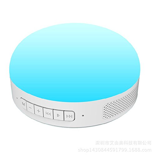 YMXJB Bunte LED Mini Bluetooth Lautsprecher HiFi Portable Stereo-Funklautsprecher mit visuellen Modi und eingebaute Mikrofon UnterstÃ¼tzung Freisprech-Funktion, fÃ¼r Bluetooth4.0Support USB-TF-Karte , white