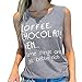 Produktbild Suitray Tanktops Frauen Mode Briefe Drucken Ärmellos Rundhals Tunika Bluse Weste Muskelshirt Camis-Top Freizeit Leibchen Mode Mädchen T-Shirt Hemd