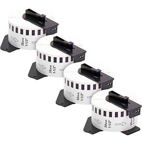 4x Etiquetas compatibles con direcci n Brother DK22225 38mm x 30 5m etiquetas bobina soporte papel t rmico 4x Etiquetas compatibles con direcci n Brother DK22225 38mm x 30 5m etiquetas bobina soporte papel t rmico