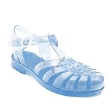 sandalias goma eva hombre  Andres Machado AM188 - Sandalias de goma (chanclas de baño), color Transparente, talla 36 EU
