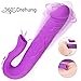 Produktbild G-Punkt Vibrator, Treediride Klitoris Dildo Vibrator Stimulator Wasserdicht Realistischer Rabbit Tongue Vibrator Massagegerät Erotik Sexspielzeug Klitorisnippel Oral Sex Blowjob Vibratoren für Sie