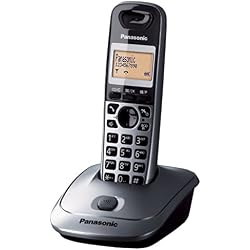 Panasonic KX-TG2511SPM - Teléfono DECT Inalámbrico (Alarma, Pantalla LCD monocroma, Capacidad de lista de direcciones: 50, Remarcado), Gris