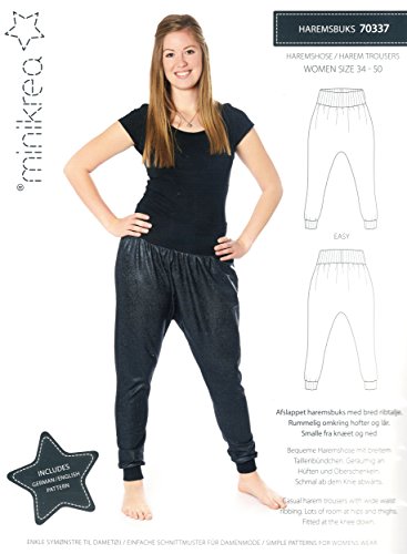 Schnittmuster Haremshose für Frauen / Einfach / Gr. 34-50 / 7x0337