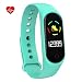 Produktbild Mrrong Intelligente Wasserdichte Herzfrequenzüberwachung Armband Schritte Sport Schlaf Überwachung Touchscreen Armband Unterstützung Anruf Erinnerung SMS,Green