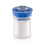  ¡Haz tu kéfir en condiciones óptimas de fermentación! Controla el flujo de aire con la tapa superior enroscable y cuela los gránulos con la tapa colador y la espatulita giratoria.