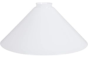 H4L Schusterschirm Ø 300mm weiß Ersatzglas Lampenglas Lampenschirm E27 Glasschirm rund Vestaschirm