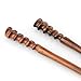 Evolatree - Pair Of Hand Carved Fine Spiral Sono Wood High Gloss Hair Chopsticks - 7.5"