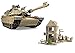 Modbrix 11003 - ★ Riesiger Bausteine Panzer, knapp 1500 Bausteine, M1A2 Abrams mit Häuserruine Diorama inkl. US ARMY custom Minifiguren Soldaten aus Lego© Teilen ★ - 