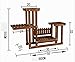 Produktbild PIN Hauptmöbel-Blumentopf-Speicher-Blumengestell, karbonisiertes festes Holz-Blumengestell, Balkon mehrschichtiges Bonsai-hölzernes Blumengestell, Innenwohnzimmer-Fleisch-Pflanzen-Regal Gartenregal