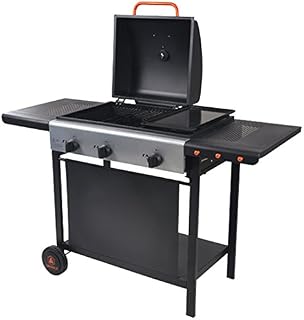 COOKING BOX Plancha à gaz 2 feux + Chariot  Achat / Vente plancha Plancha gaz 
