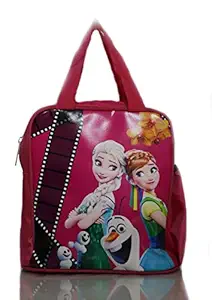eSwaraa Premium Synthetic Lunch Bag for Kids (Pink, bg13)
