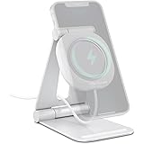 Spigen Mag Fit S Stativhållare Tillverkad av Aluminium Justerbar Kompatibel med MagSafe Laddningsstation och iPhone Series 15