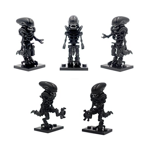 Magma Brick: ?Alien minifigure? inspirado en XENOMORPH compatible con el juguete de construcción LEGO