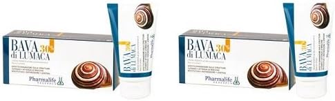 Pharmalife – Cream Cream Burr of Snail 2 Conf 75 ml – For Stains of the skin, wrinkles, Redness, Stretch Marks and Scars
