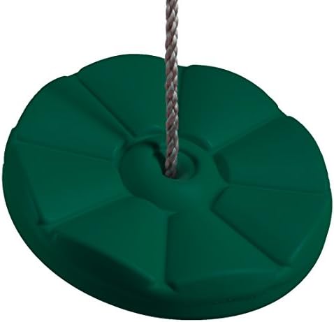 Ultrakidz Swing Seat / Swing plate flower, plate swing made of weatherproof plastic, height-adjustable, Green