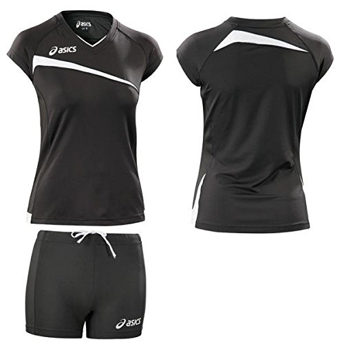 ASICS Kit Volleyball FãMinin: Jersey + Shorts Sã‰Ries Noir T601Z1
